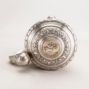 A Swedish 20th century silver tankard mark of CG Hallberg Stockholm 1951 weight 578 gr.