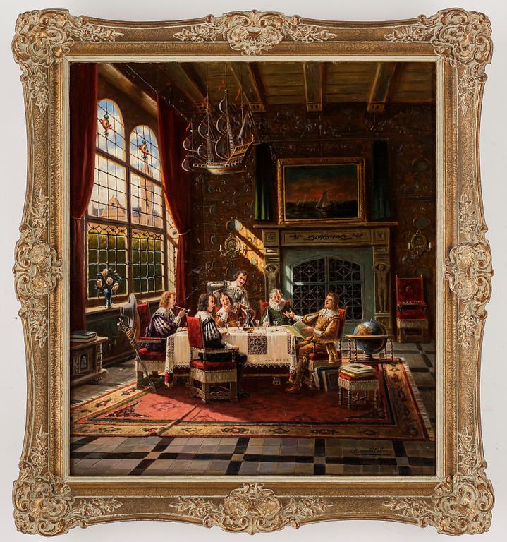 BRUNO BLÄTTER, olja på duk, signerad.