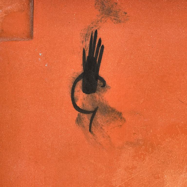 Wilhelm Kåge, kakelplattor, 3 st, fajans, Gustavsbergs Studio, 1940-tal.
