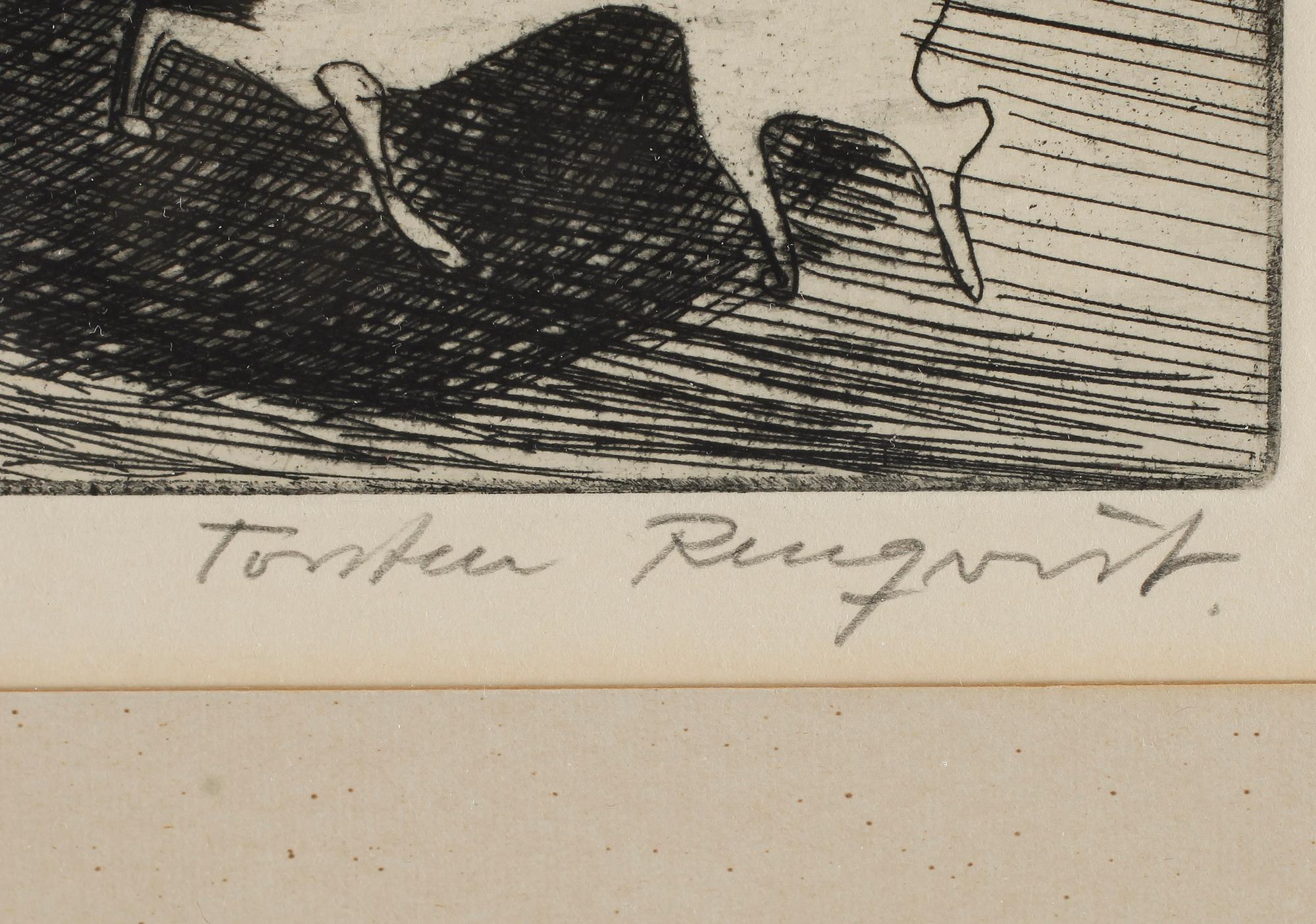 TORSTEN RENQVIST, etsning, signerad.
