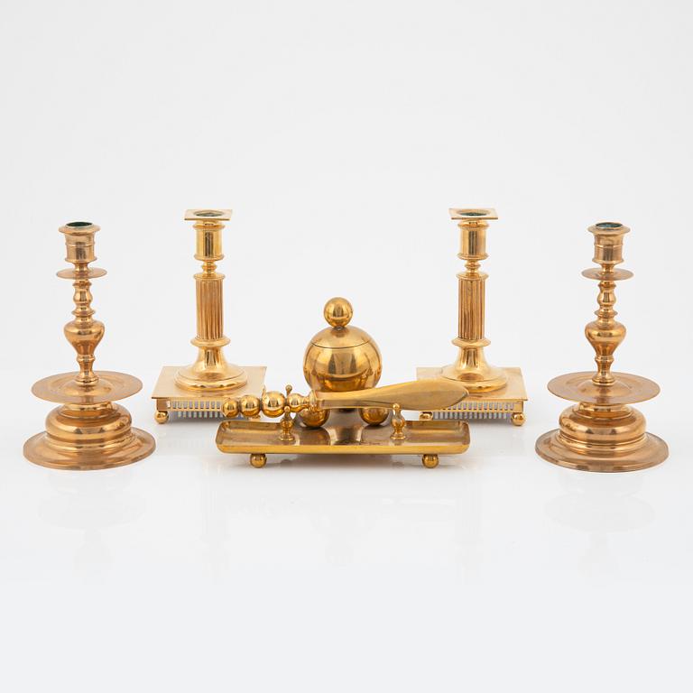 Skrivset, mässing, Gusums Bruk,