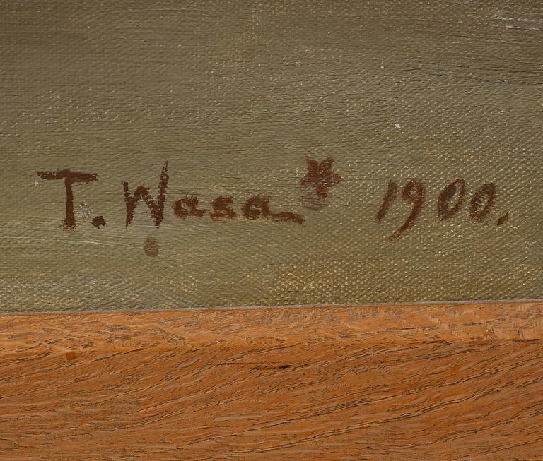 TORSTEN WASASTJERNA, oil on canvas, signed T Wasa and dated 1900.