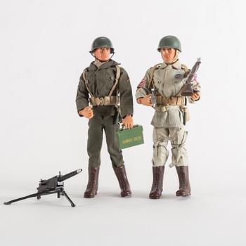 ACTION MAN, 6 stycken actionfigurer, Palitoy, 1970-tal.