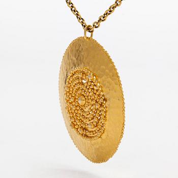 Tapio Wirkkala, "Viikinkiriipus", 14K kultaa, Westerback, Helsinki 1971.