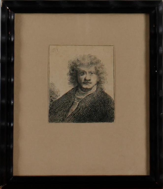 REMBRANDT HARMENSZ VAN RIJN, kopior efter, etsningar, 8 st. 1800-tal.
