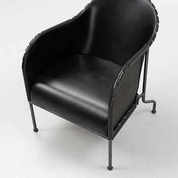 Mats Theselius, a 'Bruno' easy chair, 'Black edition', Källemo, designed 1997.