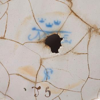 A Swedish faience jar, Marieberg, 18th Century.