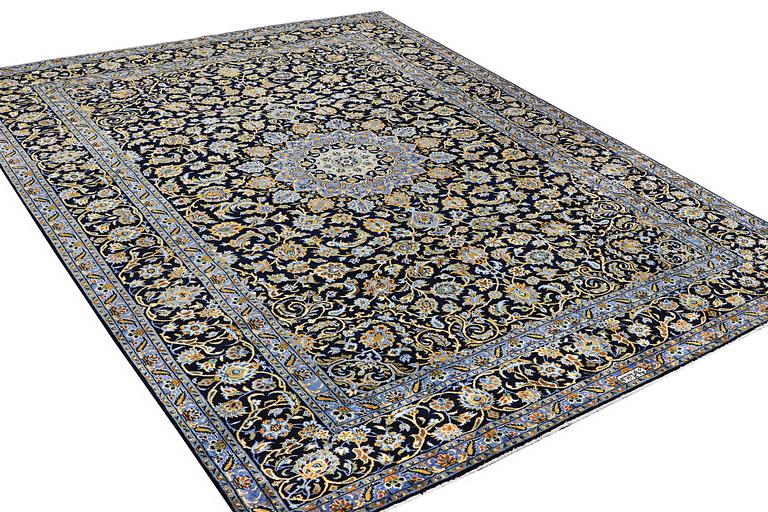 A carpet, Kashan, c. 393 x 297 cm.