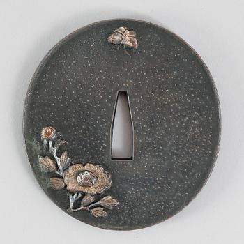 TSUBA, järn, Japan, 1800-talets andra hälft.