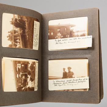 MIA GREEN, photographs from WWI Haparanda in two albums stamped and dated 1915.