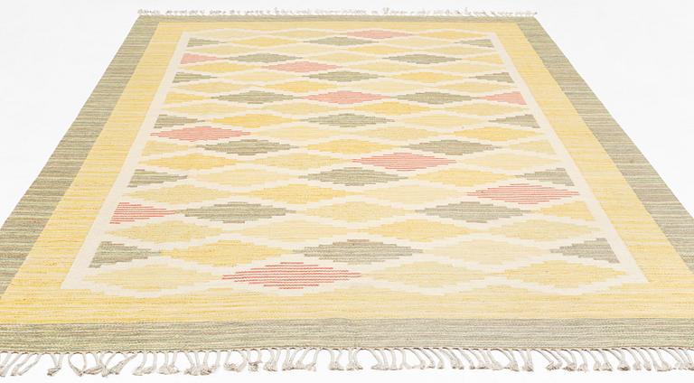 A carpet, flat weave, ca 380 x 247 cm.