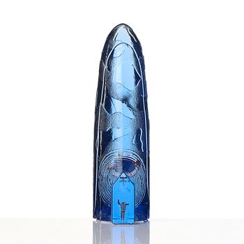 Bertil Vallien, sculpture, "The sky is the limit", glass, Kosta Boda.