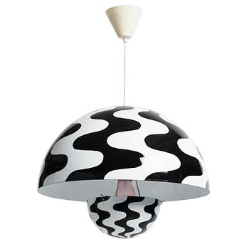 25. Verner Panton, a "Flower Pot" ceiling lamp, Louis Poulsen, Denmark, 1970s.