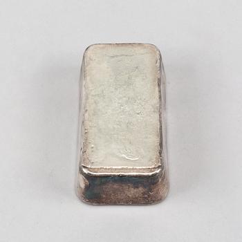 A silver bullion, degussa feinsilber, 999.0.