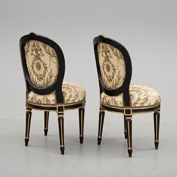 STOLAR, ett par, gustavianska, 1700-tal.