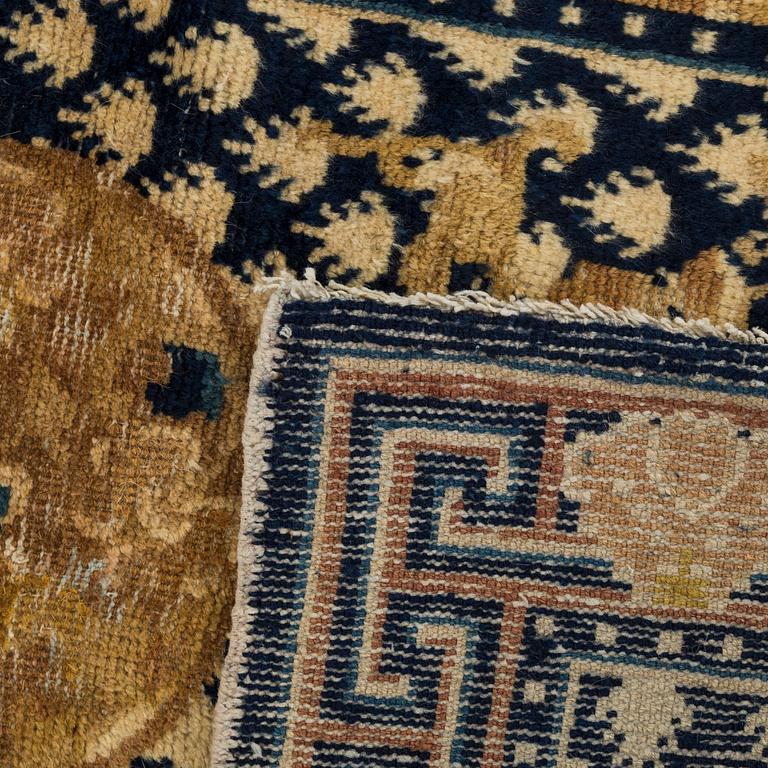 A semiantique Chinese Ningxia carpet ca 94 x 58 cm.