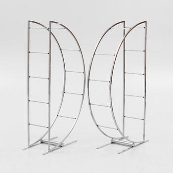 Two Art Déco-style book cases, second half of the 20th Century.