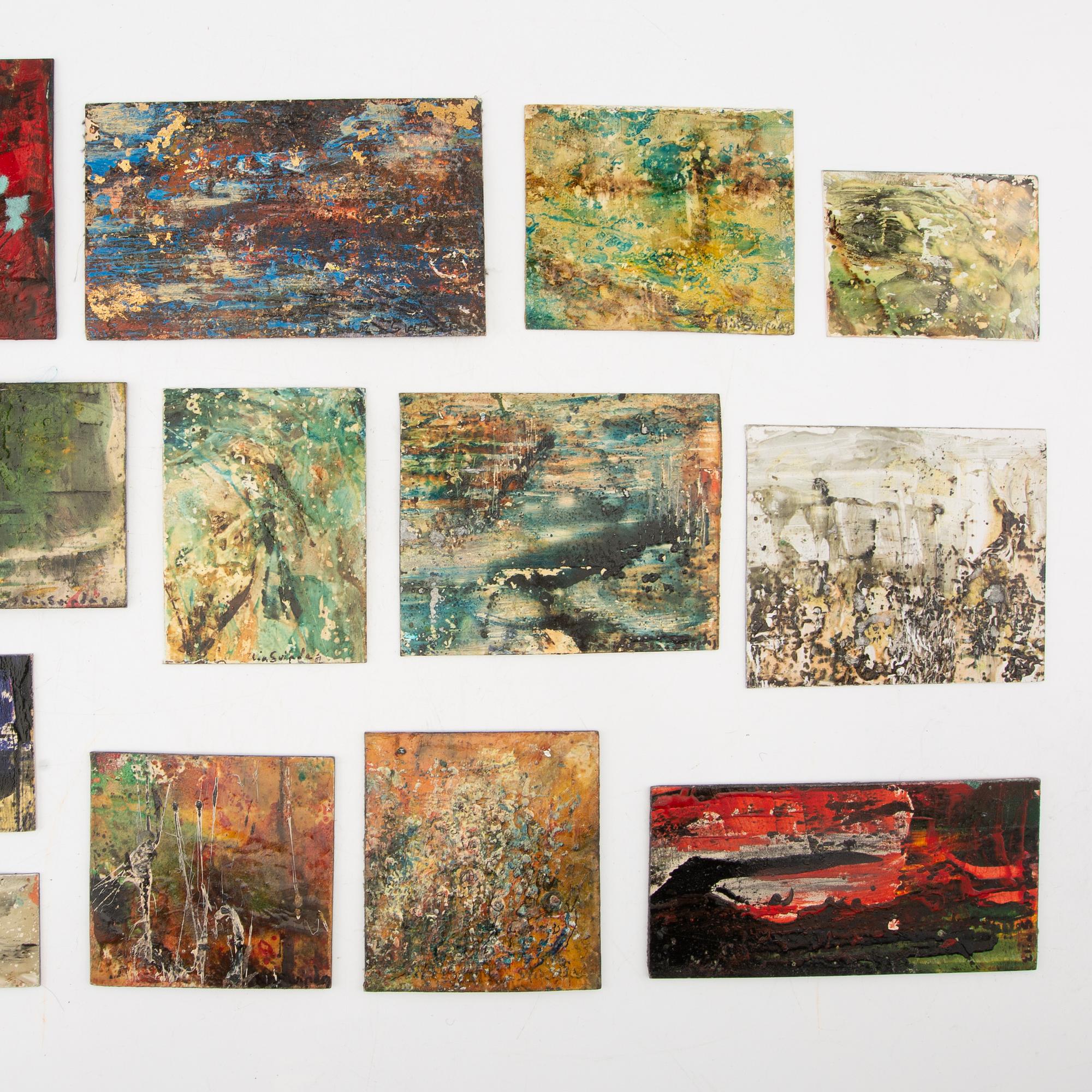 Elin Svipdag, en samling av 56 st miniatyrmålningar.