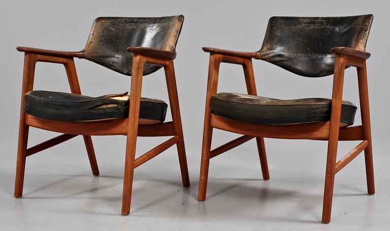 KARMSTOLAR, ett par, Erik Kirkegaard, Danmark, 1950/60-tal.