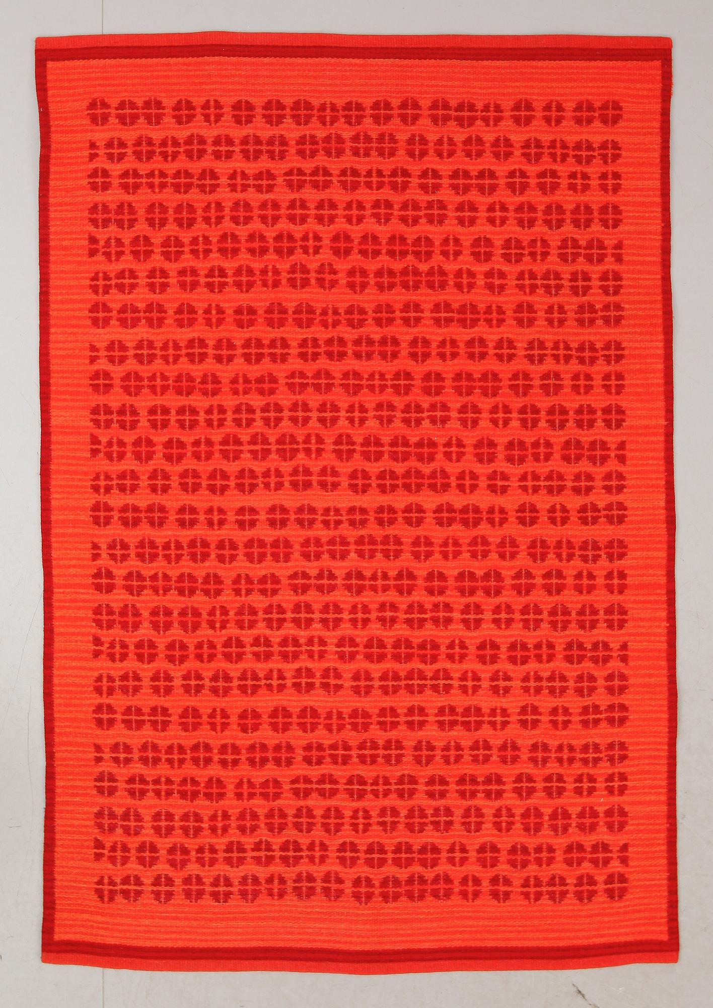 MATTA, dubbelvävd, Ingrid Dessau, signerad ID. Ca 205 x 138 cm.