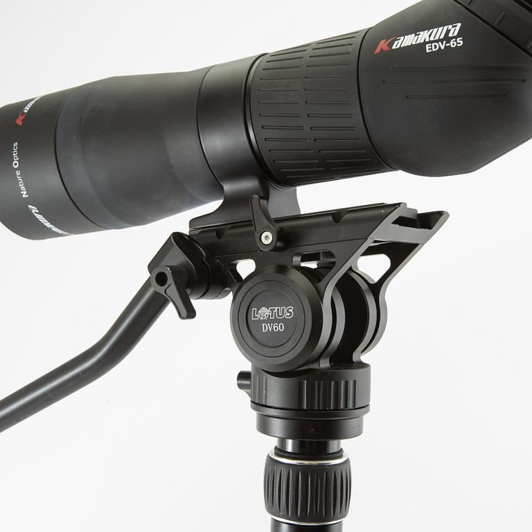 Spotting scope with tripod Kamakura EDV-65 Japan.