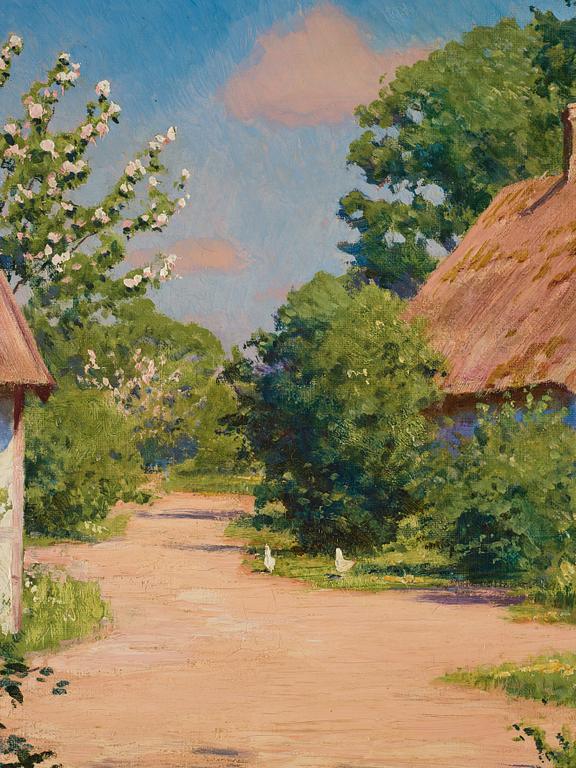 Johan Krouthén, Flowering apple trees.