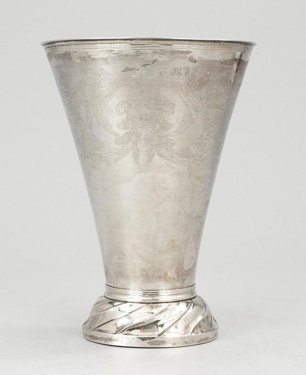 BÄGARE, silver. Lars Löfgren, Hudiksvall (verksam 1797-1853).