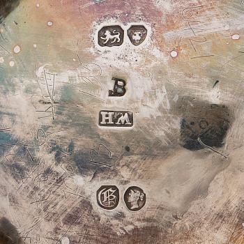 Sockerskål och mjölkkanna, sterlingsilver, London 1842.