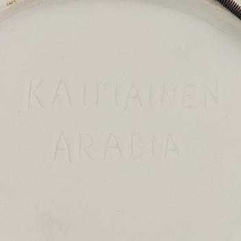 Birger Kaipiainen, dekorationstallrik,stengods, signerad Kaipiainen Arabia.