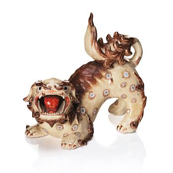 Fohund, flintgods. Japan, Meiji (1868-1912).