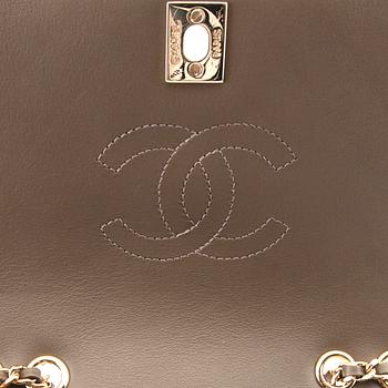 Chanel, "Statement Flap Bag Chevron Lambskin Taupe Medium".