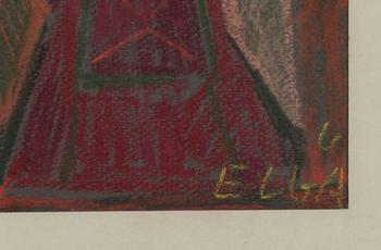 ELGA SESEMANN, pastell, sign.