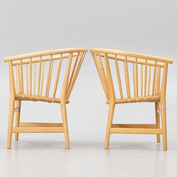 Hans J. Wegner, fåtöljer ett par, PP 112, PP Møbler, Danmark.