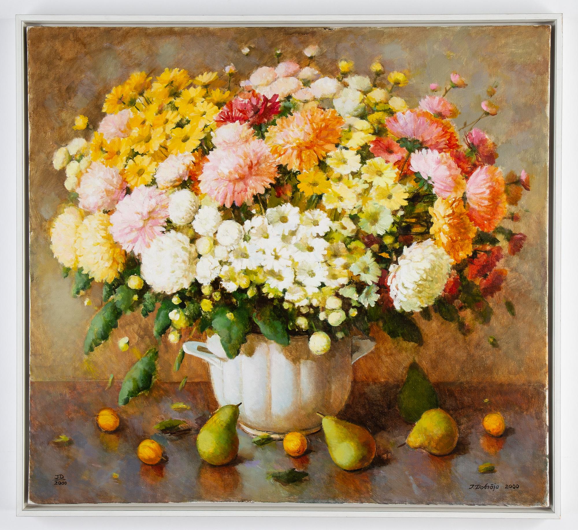 Inta Dobrāja, oil on cvanvas, signed and dated 2000.