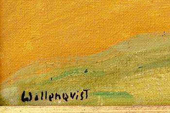 Edvard Wallenqvist, olja på duk signerad.
