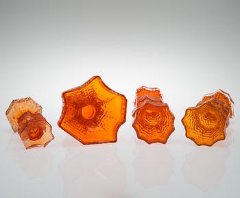 NANNY STILL, VASER, glas, 4 st, "Fenomena", Riihimäen lasi. I produktion 1968-1972.