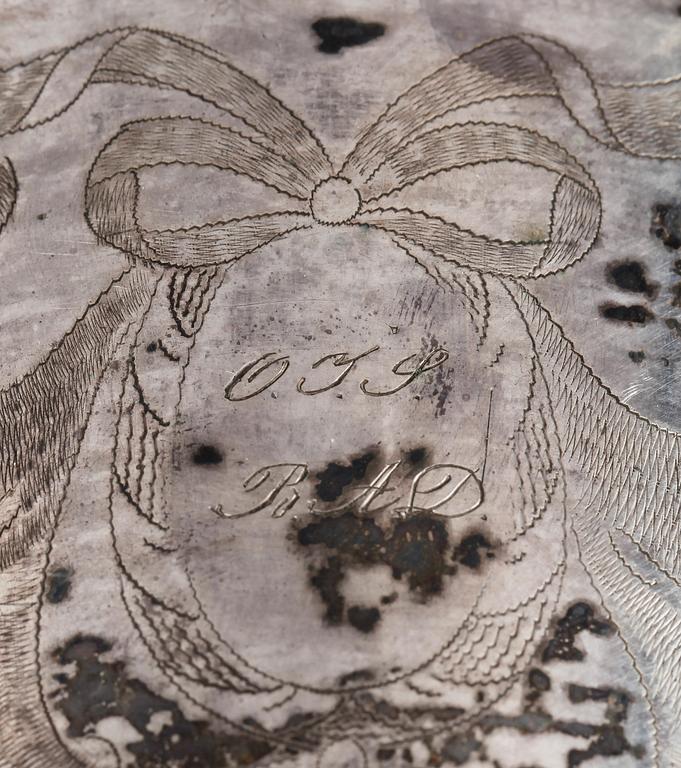 BÄGARE, silver, Lars Löfgren, Hudiksvall, 1821. Totalvikt ca 277 g.