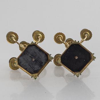 Candelabra, a pair, late 19th Century.