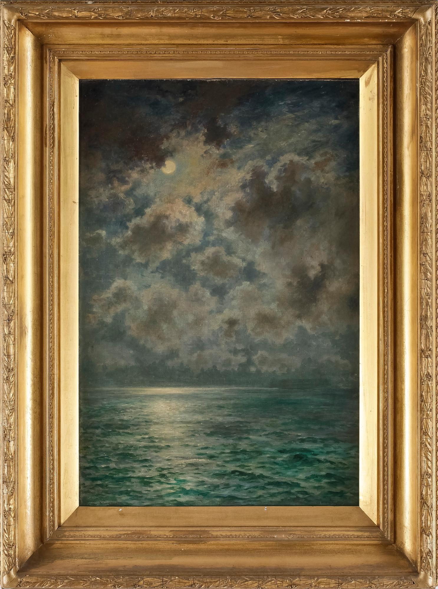 OKÄND KONSTNÄR, olja på duk, bär signatur C. Mignot, 1800-tal.