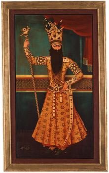 Mihr 'Ali Follower of, "Fath-Ali Shah Qajar" (1772-1834).