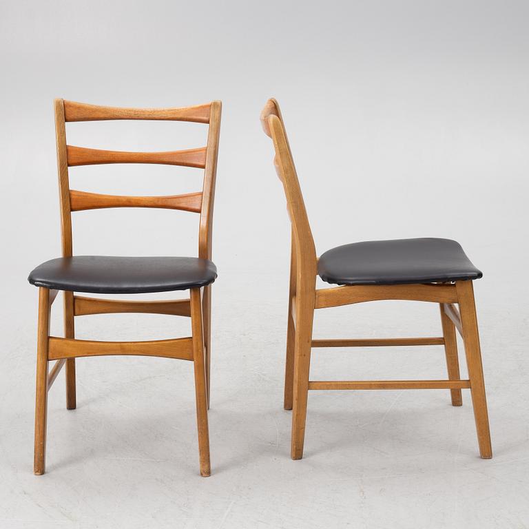 Chairs, 4 pcs, 1950s/60s.