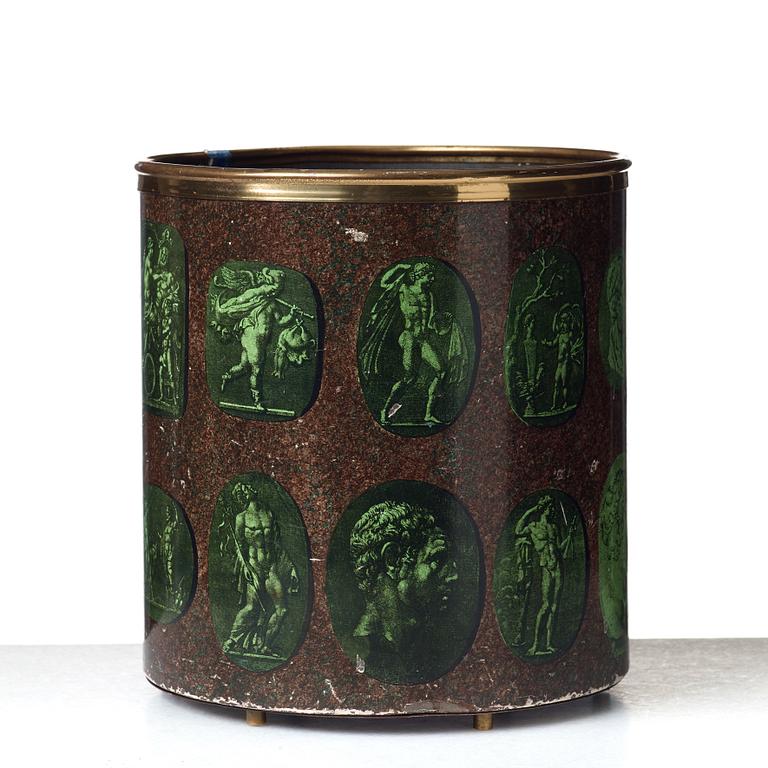 Piero Fornasetti, a "Cammei" paper basket, Milano Italy.