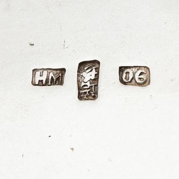 Teservis, fem delar, silver. Wang Hing & Co, Hong Kong & Canton.