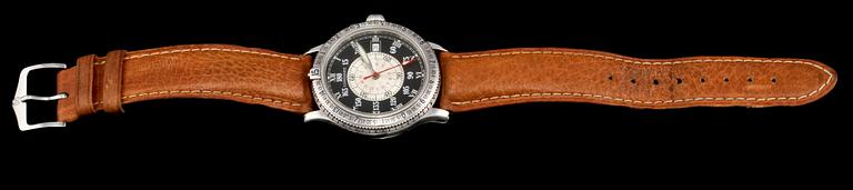 ARMBANDSUR, herr, stål, Designed by Col. Charles A. Lindbergh, Longines. 1900-talets slut.