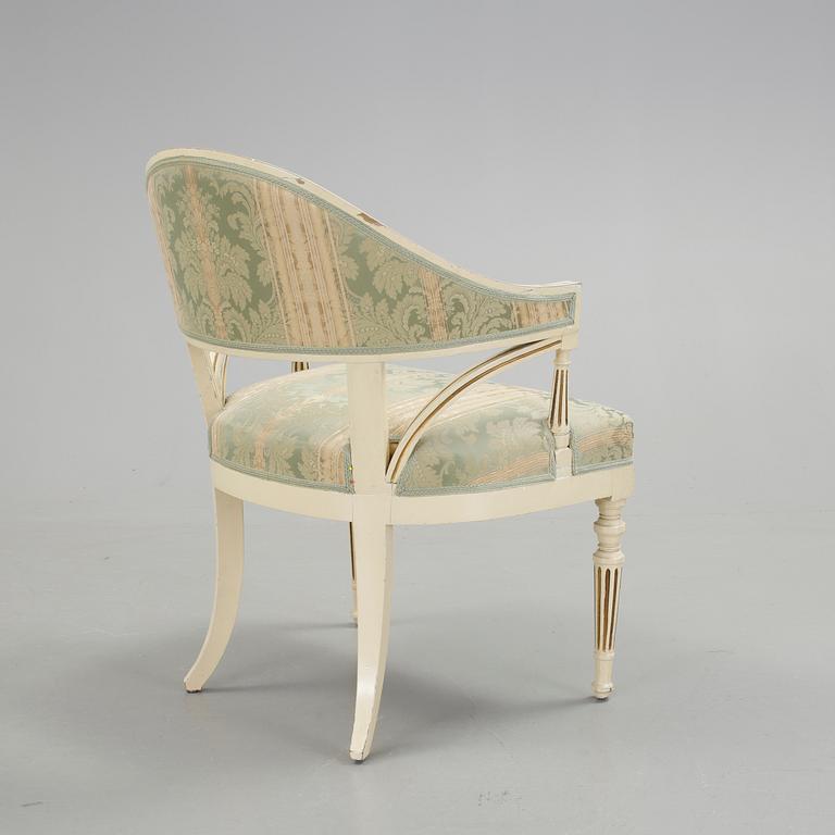 BALJFÅTÖLJ, empirestil, 1900-tal.