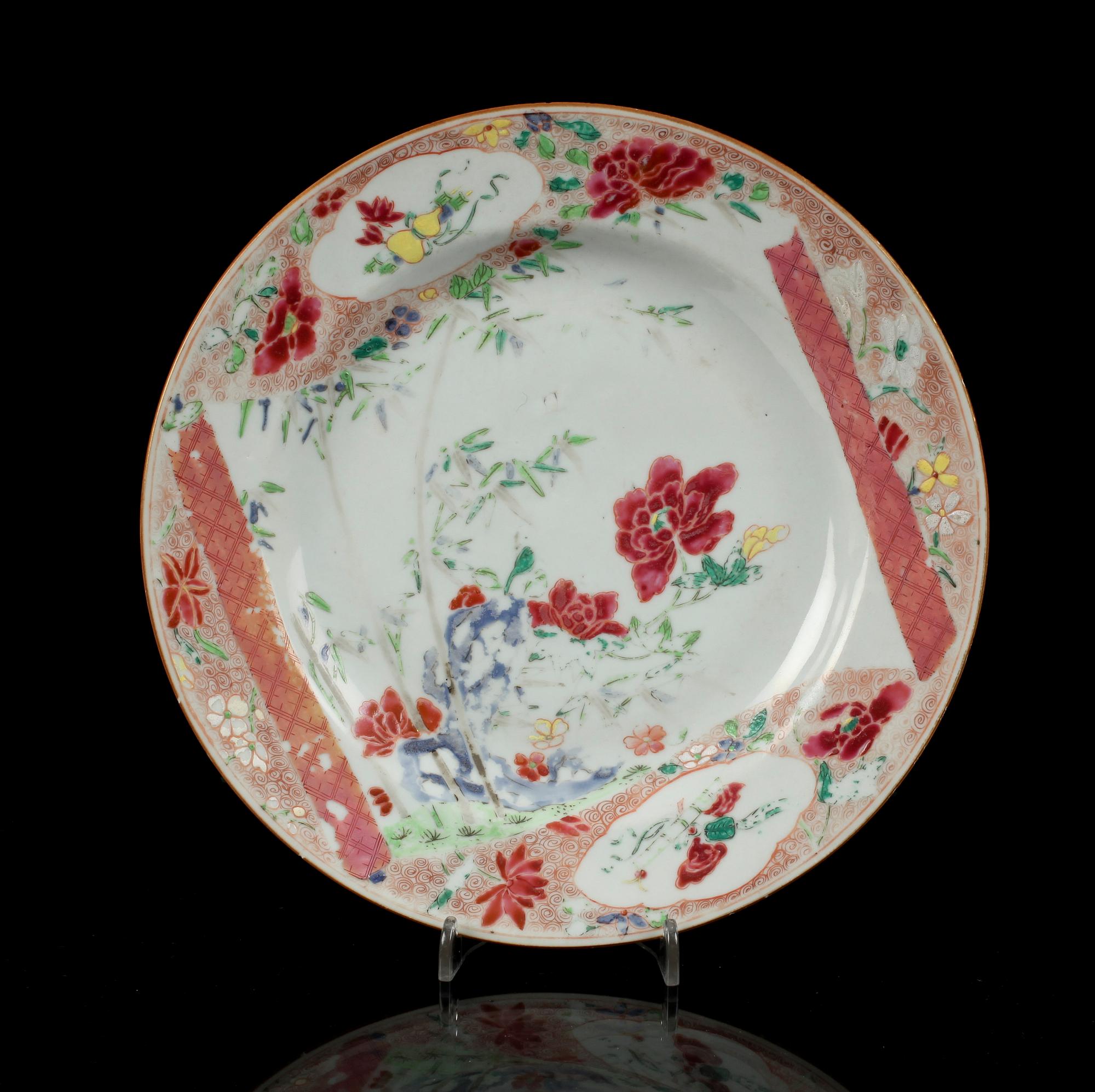 PARTI KERAMIK, 6 st, Bla. Kina. 1700/1800-tal.