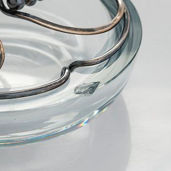 Aage Weimar, cocktail- och serverings set, 7 delar, sterlingsilver och glas, Danmark 1900-talets mitt.