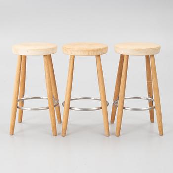 Hans J. Wegner, Barpallar, 3 st, CH 58, Carl Hansen & Son, Danmark, 2000-tal.