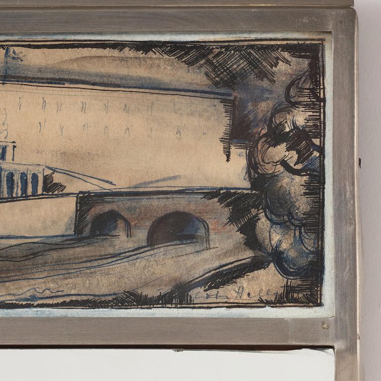 Firma Svenskt Tenn, spegel, modell "139", Stockholm 1926.