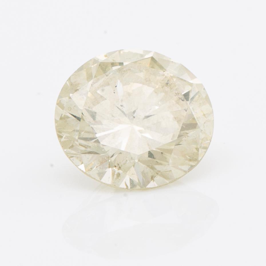 BRILJANT, lös sten, ca 2,5 ct, ca ca M-N, P1.